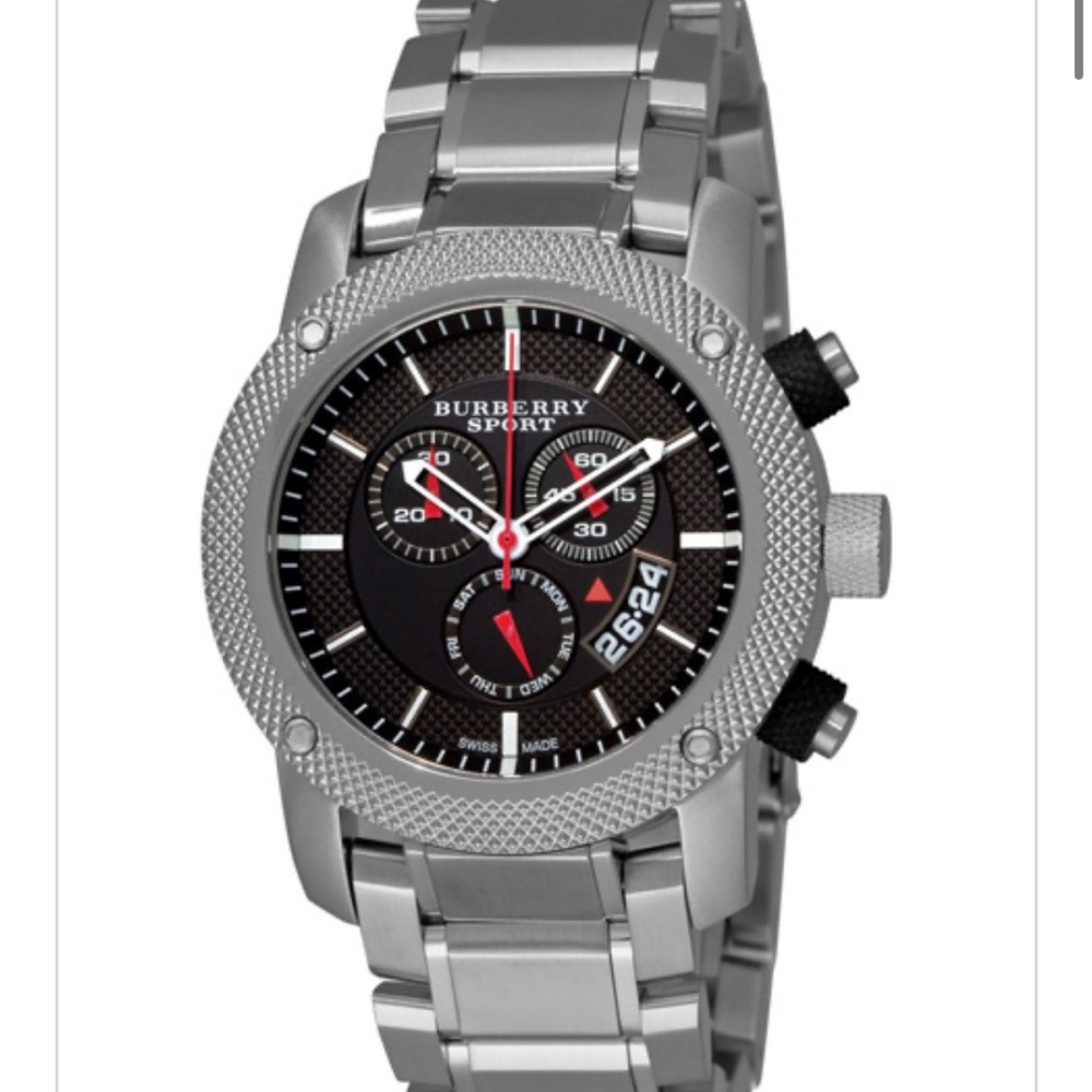 Burberry Sport Chronograph in Silver and Black